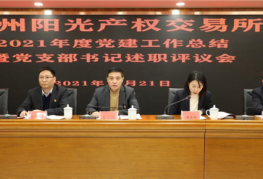 貴州陽光產權黨委召開2021年度黨建工作總結會暨黨支部書記述職評議會