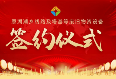原湖潮鄉線路及塔基等廢舊物資設備項目簽約儀式圓滿落幕！——小額資產簡易程序初顯成效