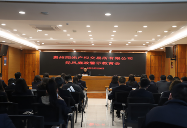貴州陽光產權交易所開展黨風廉政警示教育大會